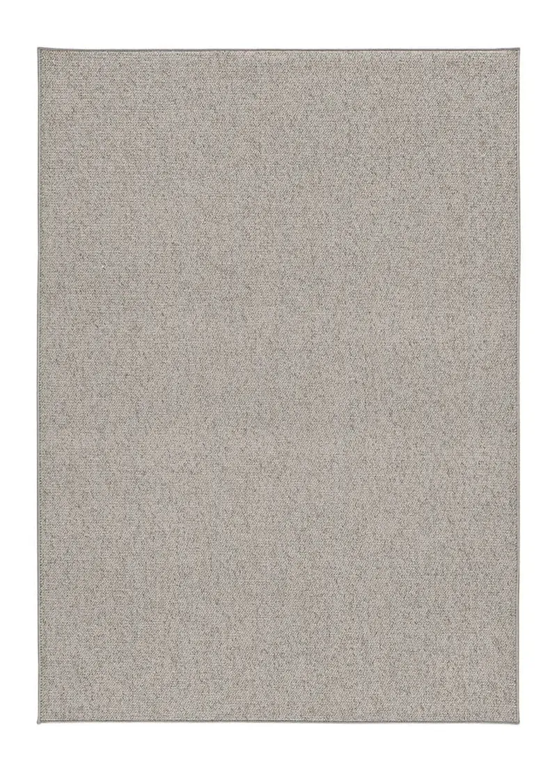 Alfombra a medida tejida en bucle Country Liso Gris claro