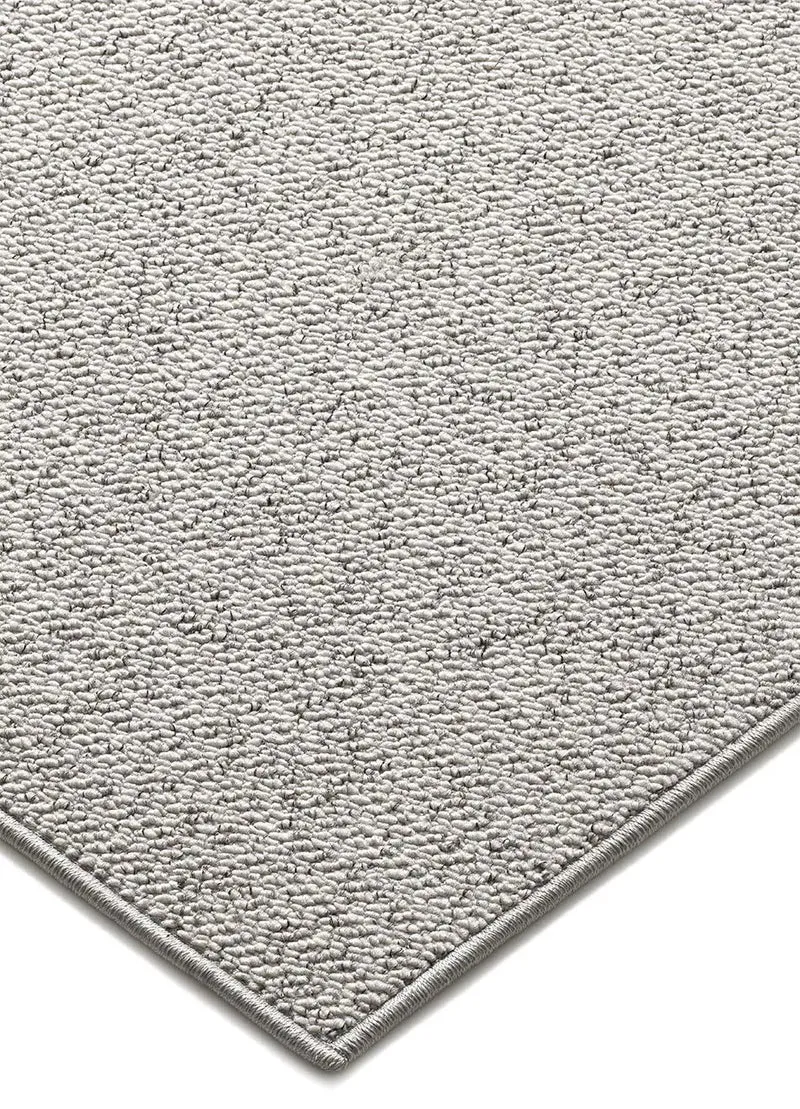 Alfombra a medida tejida en bucle Country Liso Gris claro