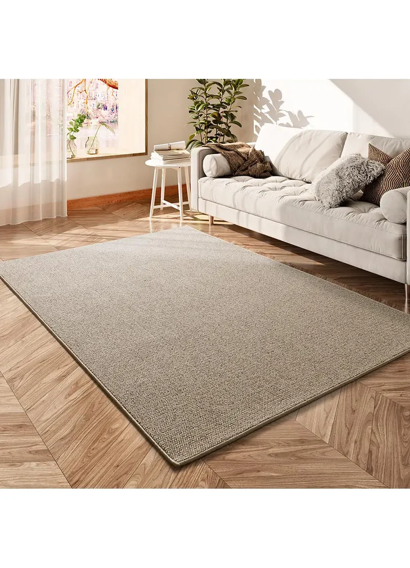 Alfombra a medida tejida en bucle Country Liso Natural