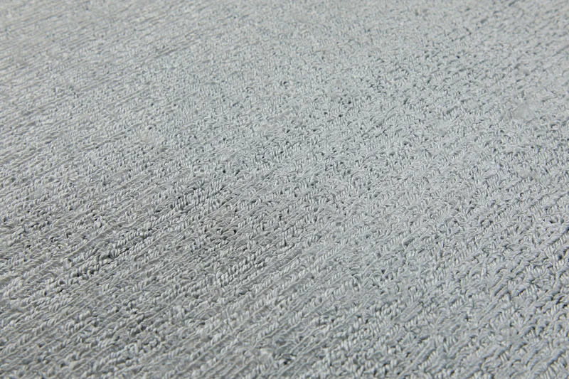160x230 Teppich Wohnzimmer Sanftes Lichtgrau – Handloom-Wollteppich mit feinem Schimmer