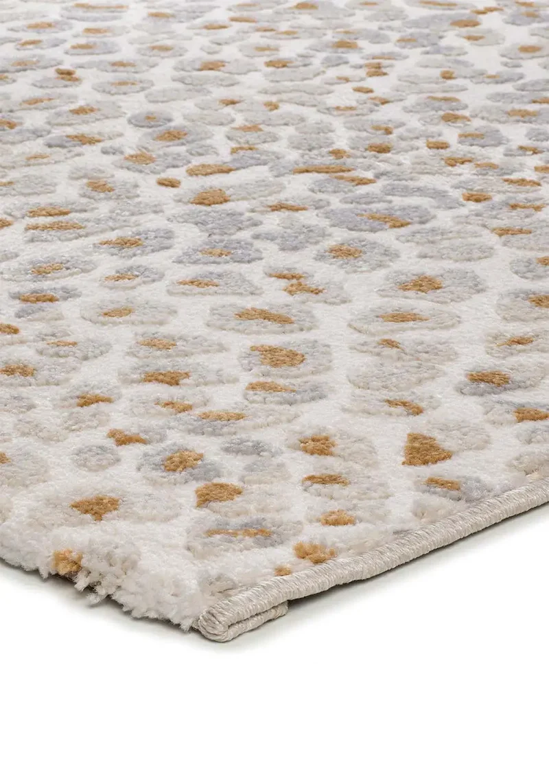 Alfombra diseño leopardo con relieve Amara 13001 Plata