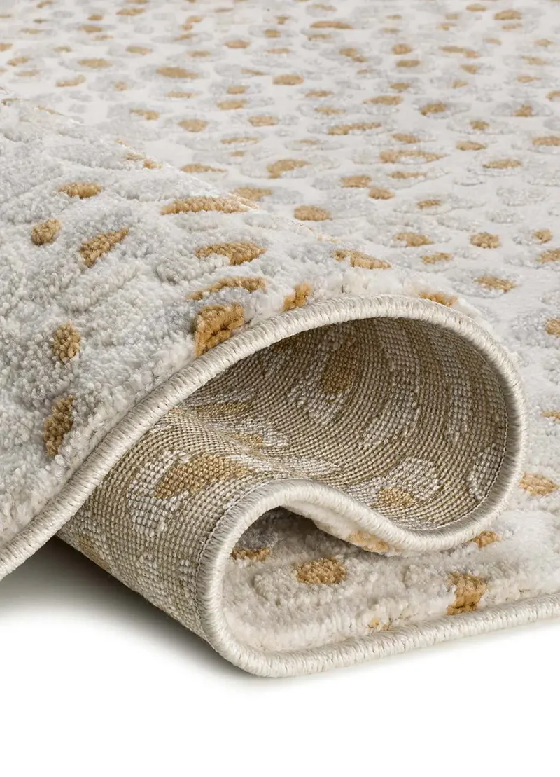Alfombra diseño leopardo con relieve Amara 13001 Plata