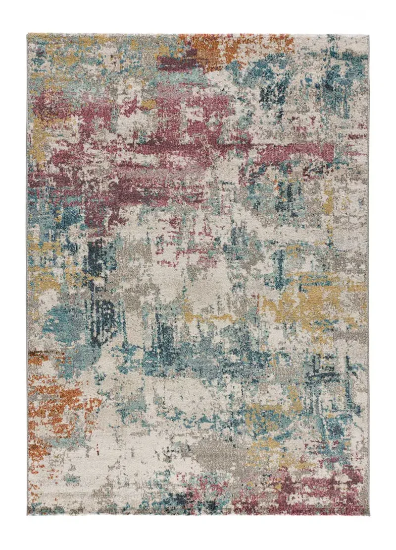 Alfombra abstracta multicolor Balaki 54534