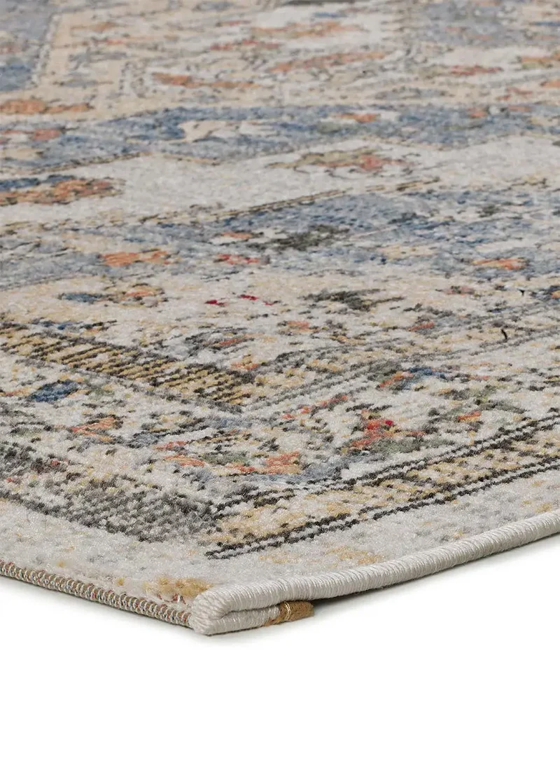 Alfombra vintage de exterior Luna 54552 Azul