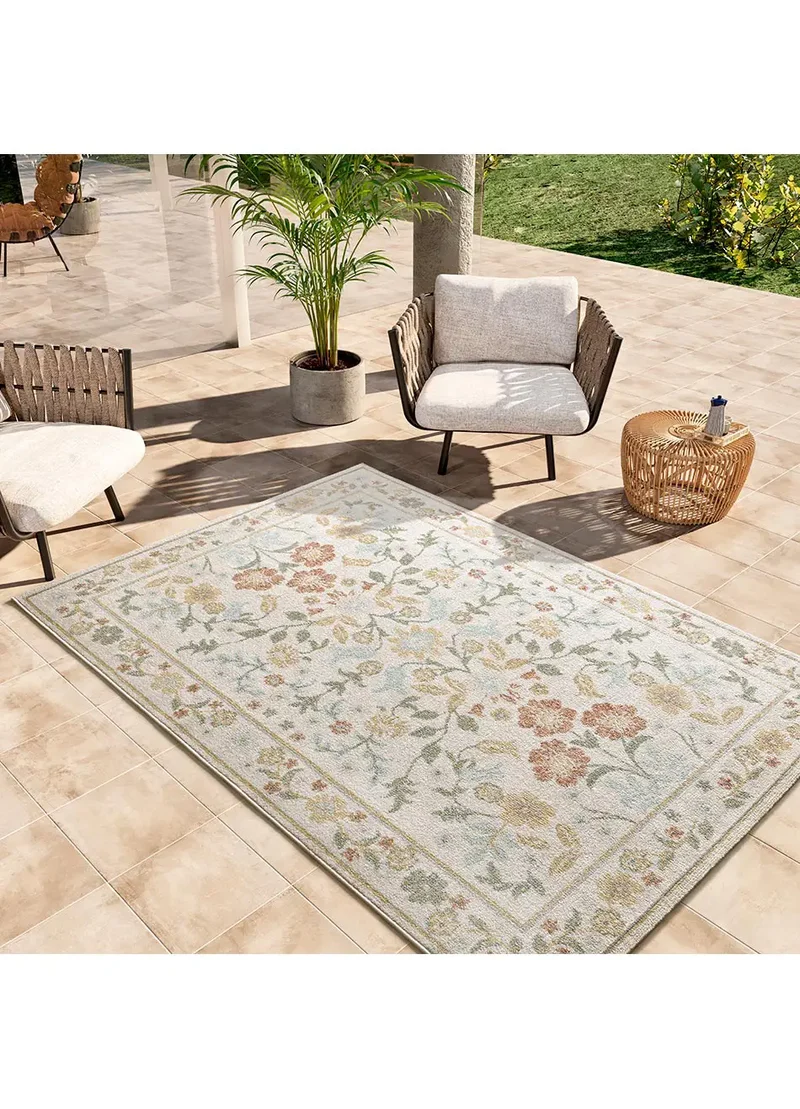 Alfombra de exterior floral Samara 54587 Multicolor