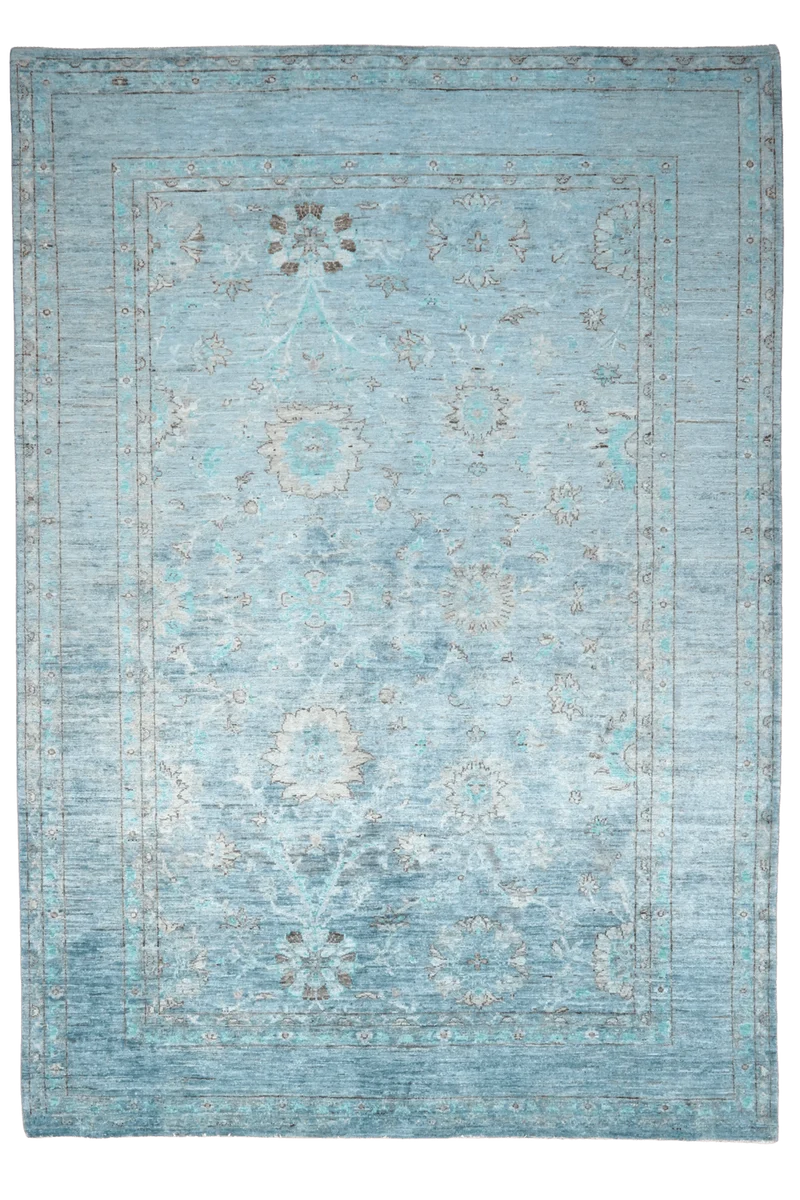 Shahi · Handgeknüpft – Blau, 246x168 cm