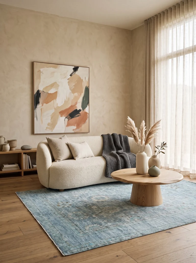 Shahi · Handgeknüpft – Blau, 246x168 cm