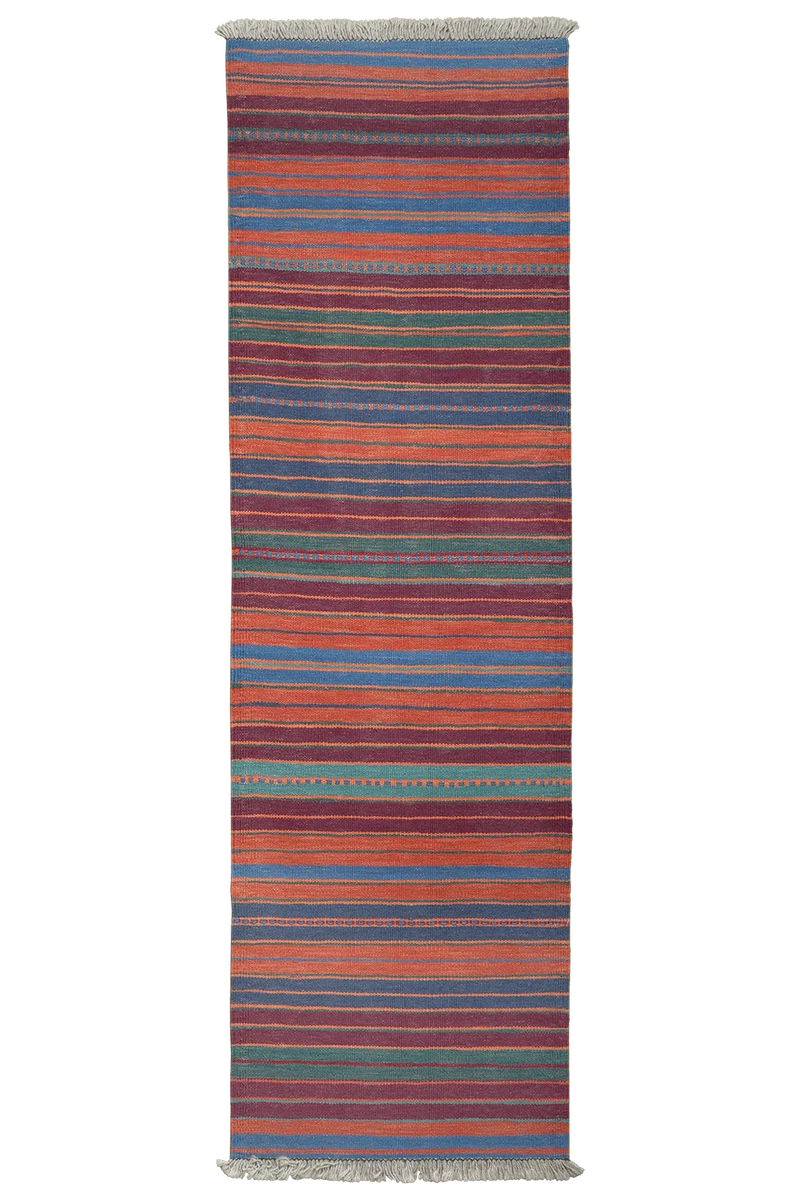 Kelim Gashgai · Handgewebt – Bunt, 198x60 cm