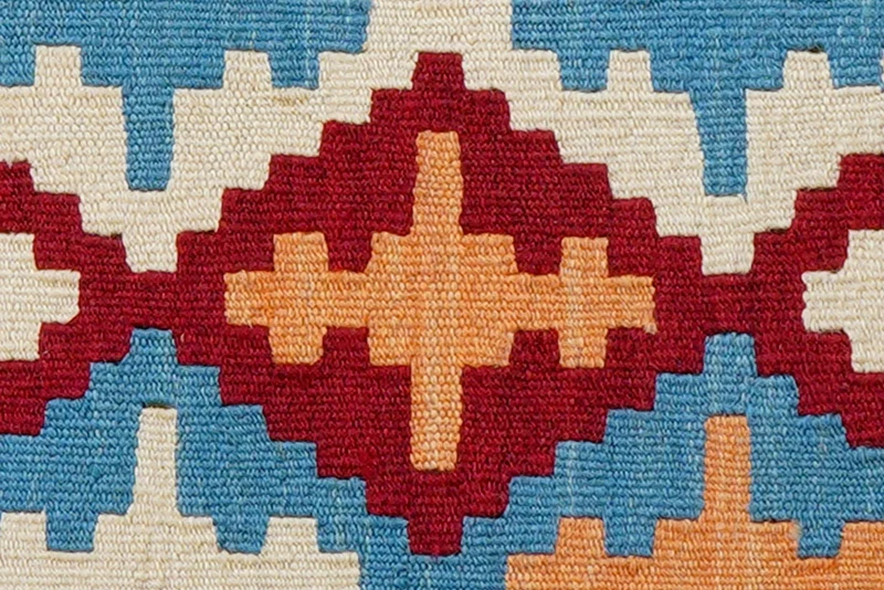 Kelim Gashgai · Handgewebt – Rot, 61x42 cm