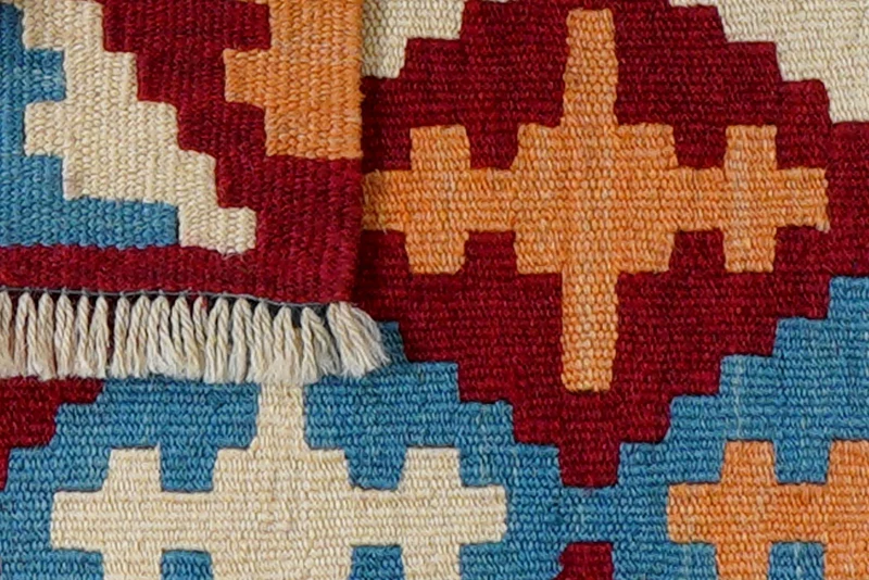 Kelim Gashgai · Handgewebt – Rot, 61x42 cm