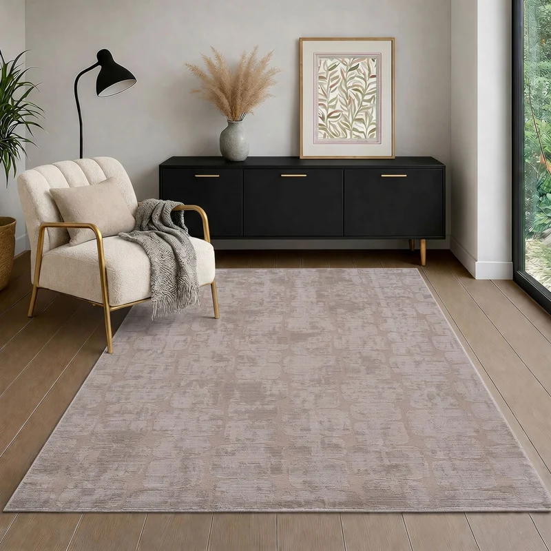Teppich Modern Wohnzimmer Schlafzimmer Rechteck 3D Effekt Hoch&Tief Pflegeleicht
