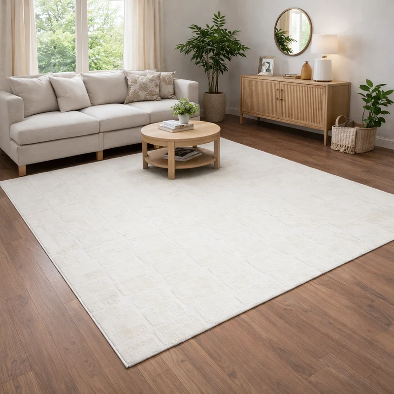 Teppich Modern Wohnzimmer Schlafzimmer Rechteck 3D Effekt Hoch&Tief Pflegeleicht