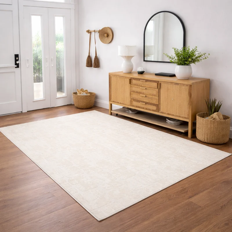 Teppich Modern Wohnzimmer Schlafzimmer Rechteck 3D Effekt Hoch&Tief Pflegeleicht