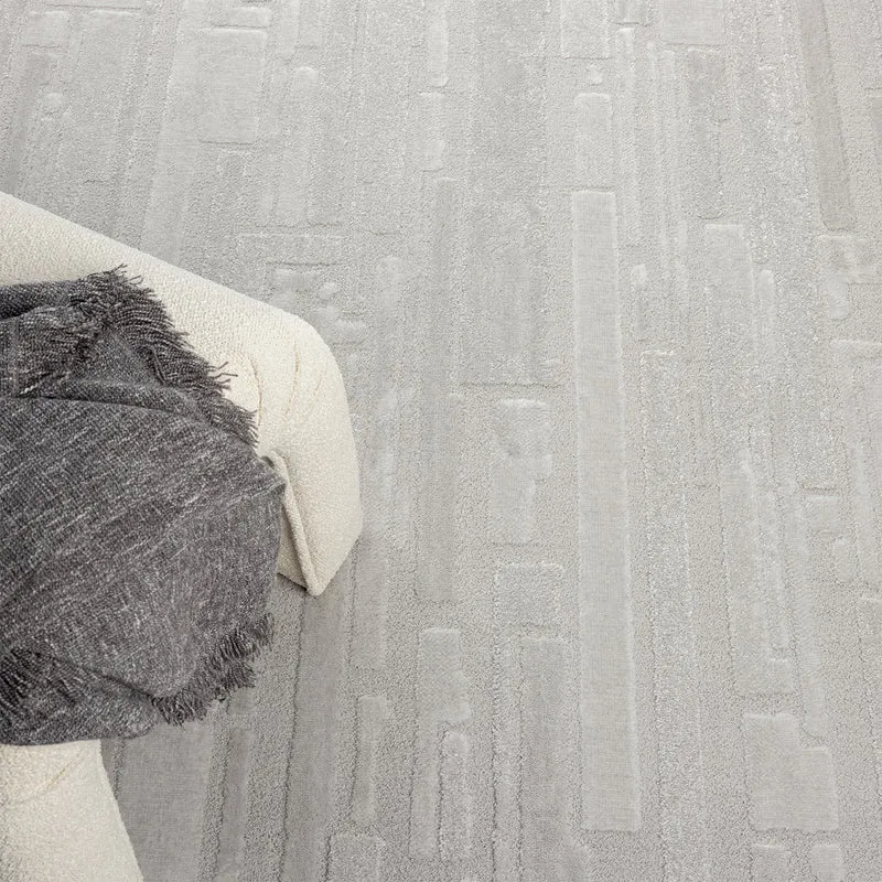 Teppich Wohnzimmer Schlafzimmer kurzflor Steinoptik Qualitativ Elegant 3D effekt