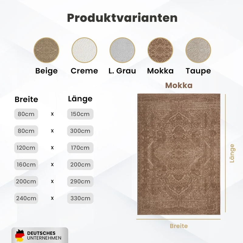 Teppich Wohnzimmer Teppich Schlafzimmer, Flur, Küche Kurzflor Orient Design Vintage Hoch-Tief-Effekt Modern 3D Weich