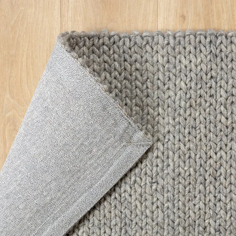 Wollteppich - Twist Grau