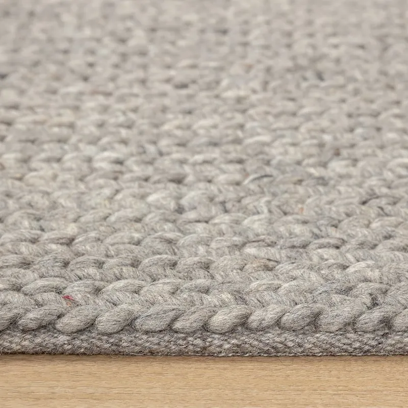 Wollteppich - Twist Grau