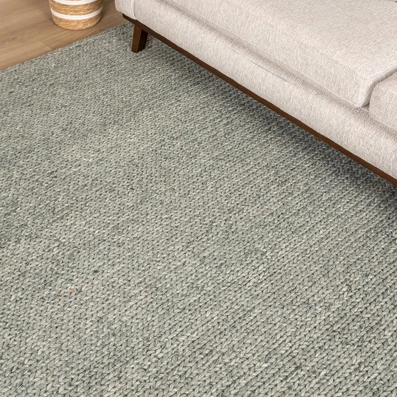 Wollteppich - Twist Grün