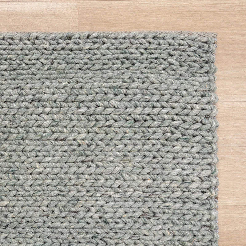 Wollteppich - Twist Grün