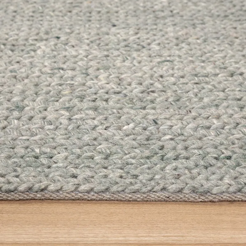 Wollteppich - Twist Grün