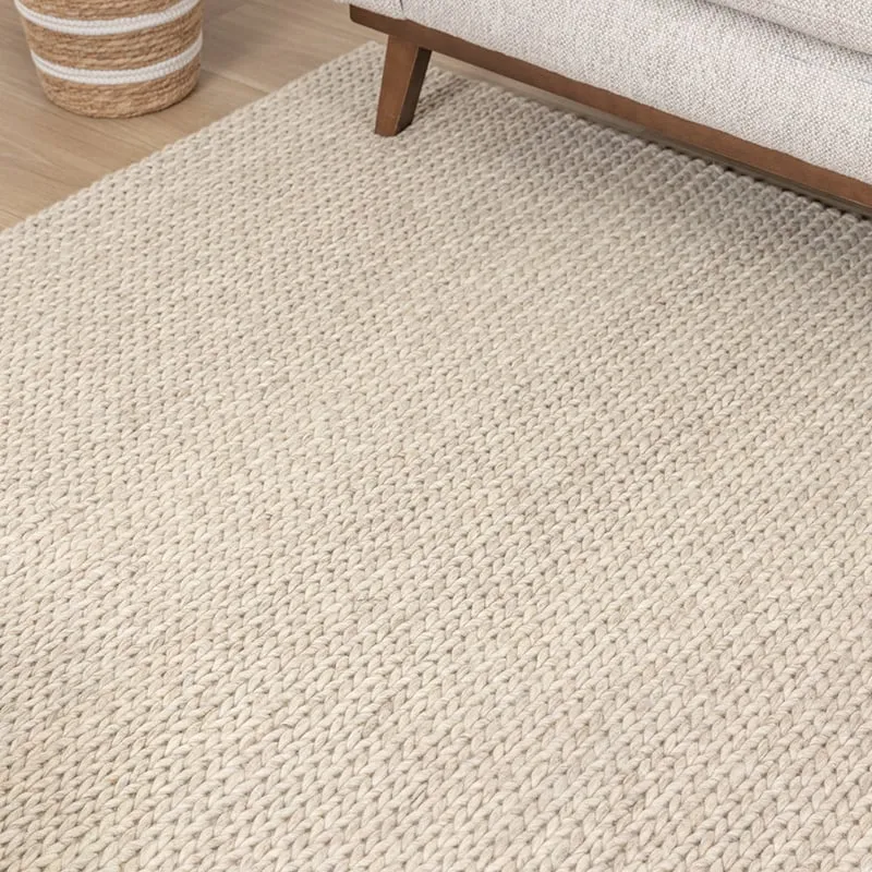 Wollteppich - Twist Beige