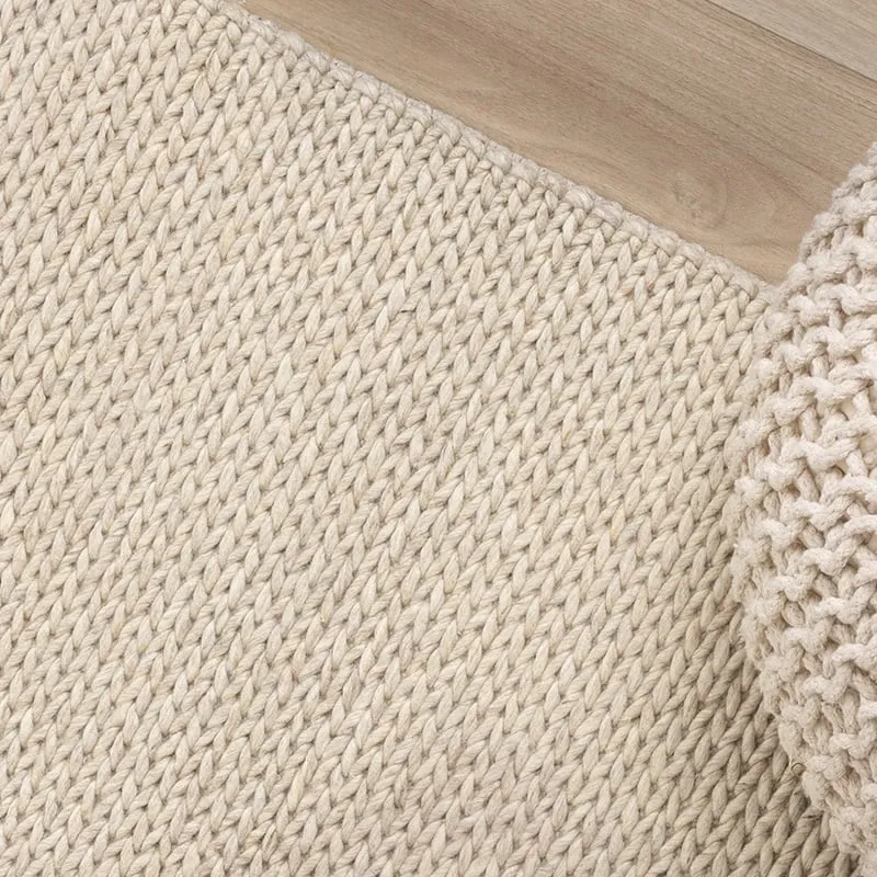 Wollteppich - Twist Beige