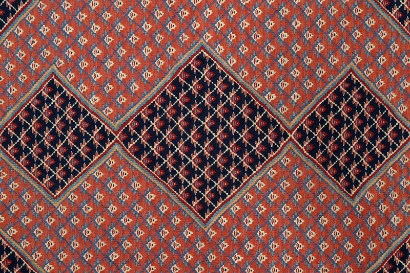Kelim Senneh · Handgewebt – Rot, 200x163 cm