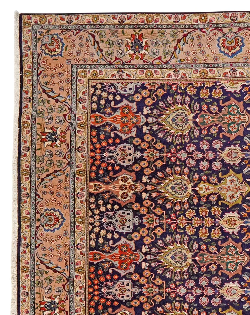 Tabriz Old · Handgeknüpft – Blau, 298x200 cm