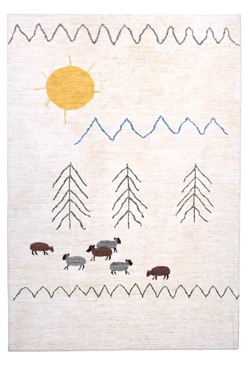 Berber · Handgeknüpft – Beige, 295x203 cm