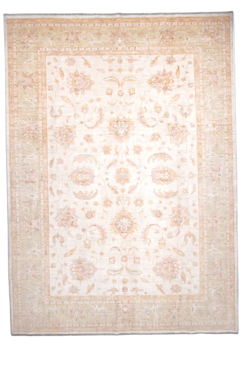 Kaizar · Handgeknüpft – Beige, 347x256 cm