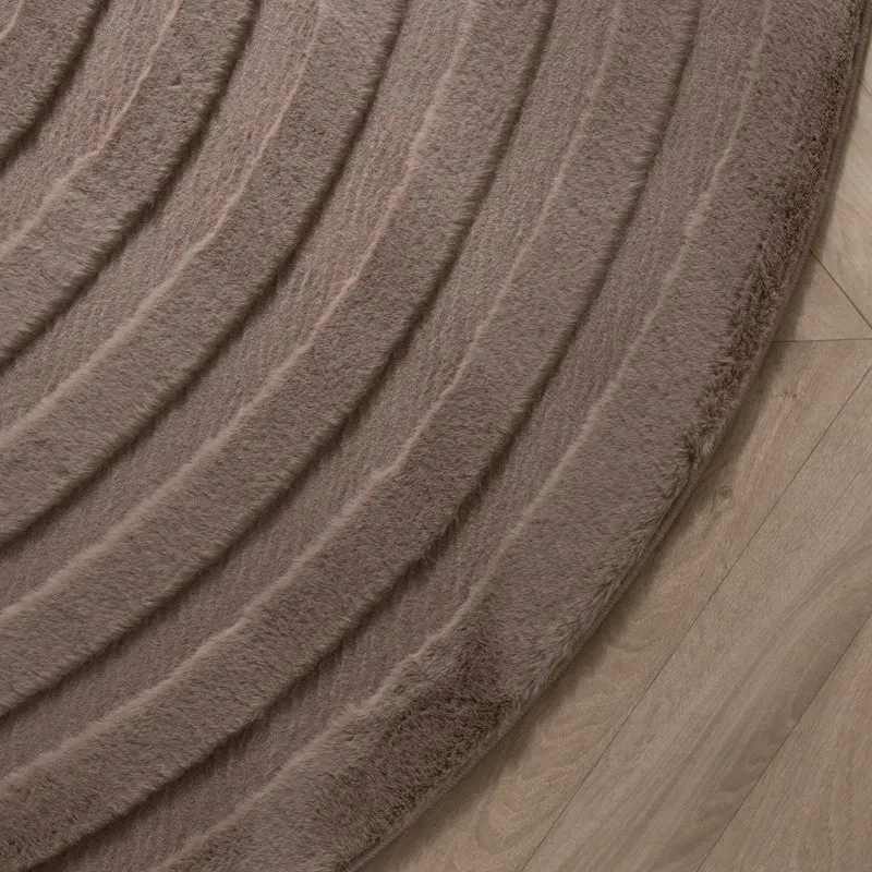 Teppich Organisch - Flowy Wavy Taupe