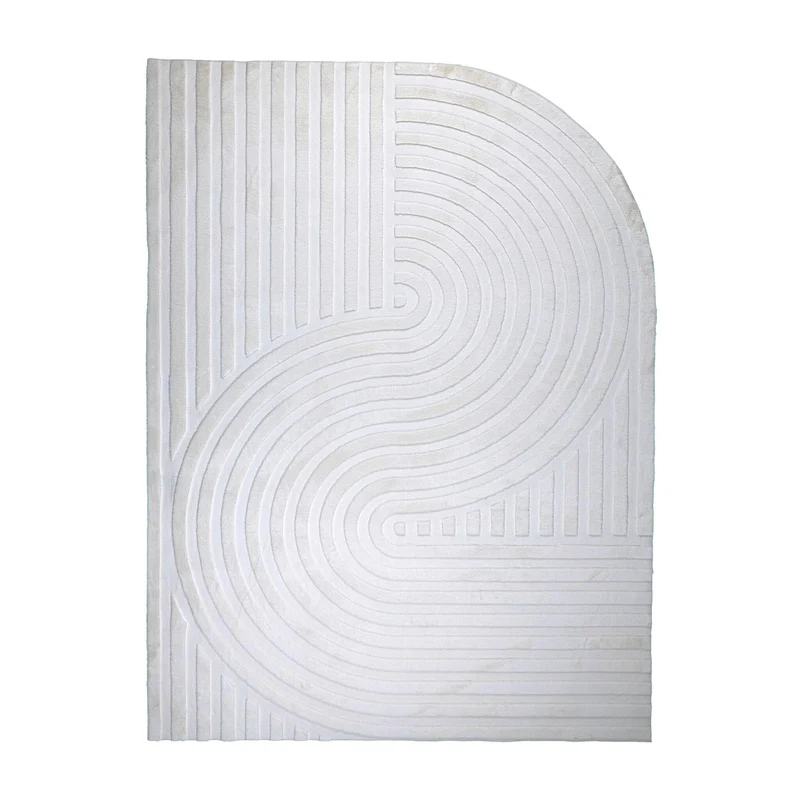 Teppich Organisch - Flowy Wavy Creme