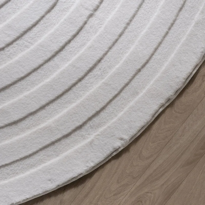 Teppich Organisch - Flowy Wavy Creme