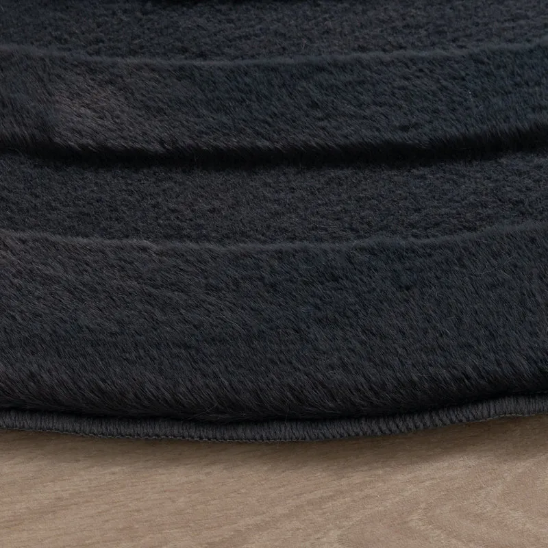 Teppich Organisch - Flowy Wavy Anthrazit