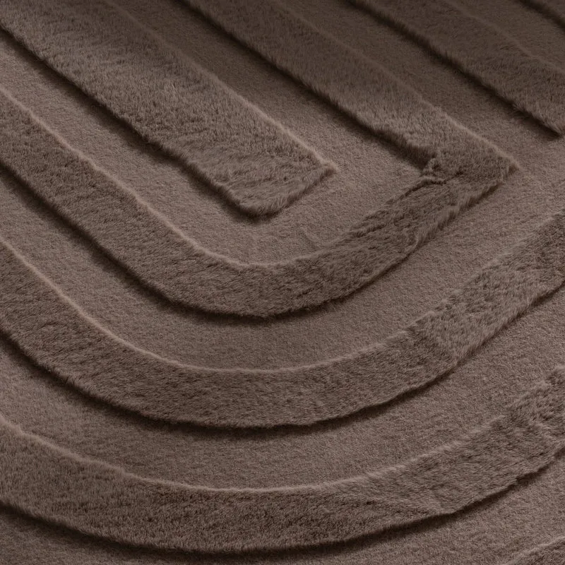 Teppich Organisch - Flowy Lines Taupe
