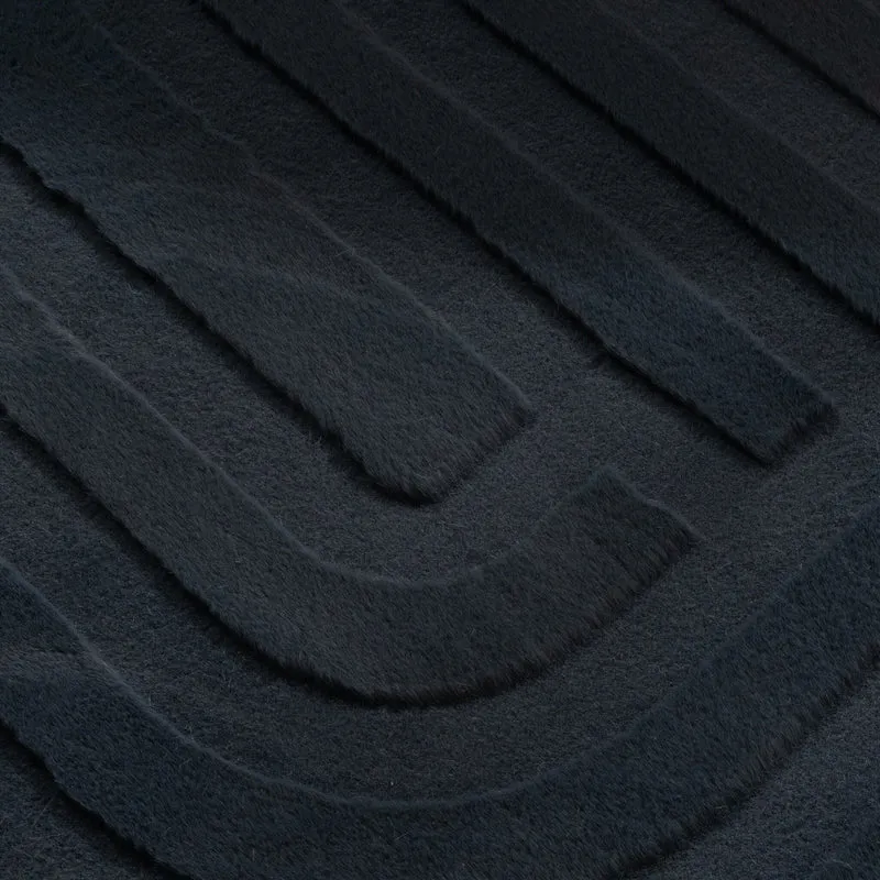 Teppich Organisch - Flowy Lines Anthrazit