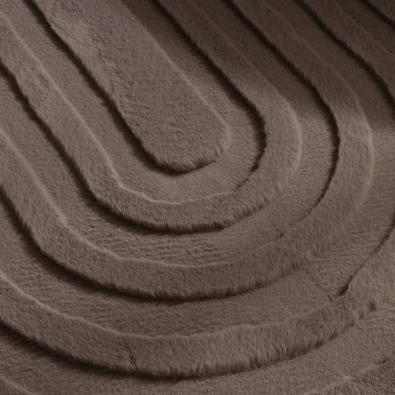 Teppich Organisch - Flowy Arch Taupe