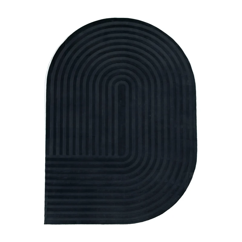 Teppich Organisch - Flowy Arch Anthrazit