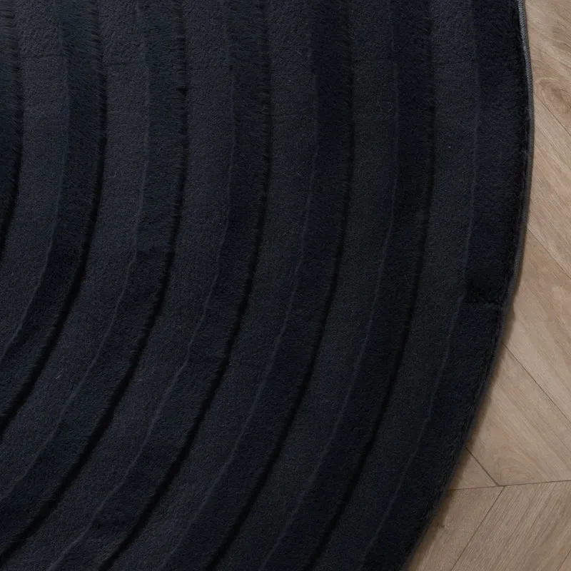 Teppich Organisch - Flowy Arch Anthrazit