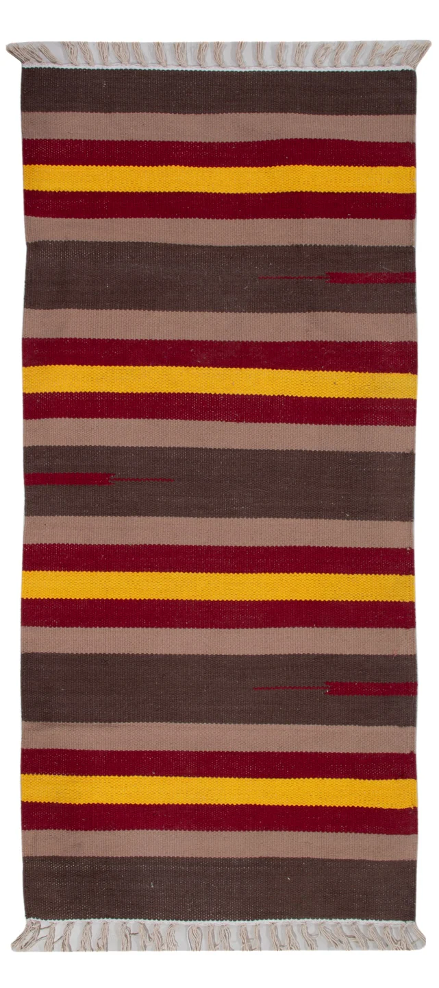 Kelim Modern Teppich 70x150cm - mehrfarbig
