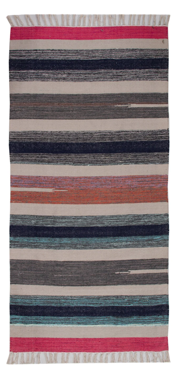 Kelim Modern Teppich 70x150cm - mehrfarbig