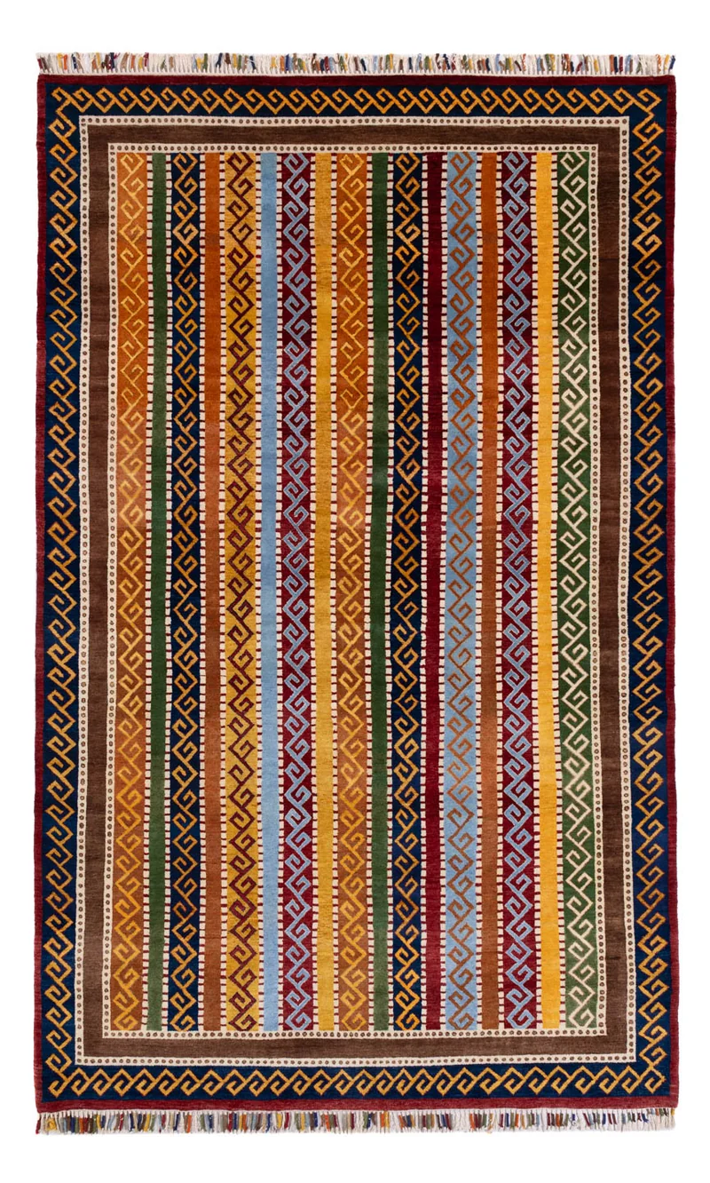 Ziegler Modern Teppich 200x300cm - Orientteppich - mehrfarbig