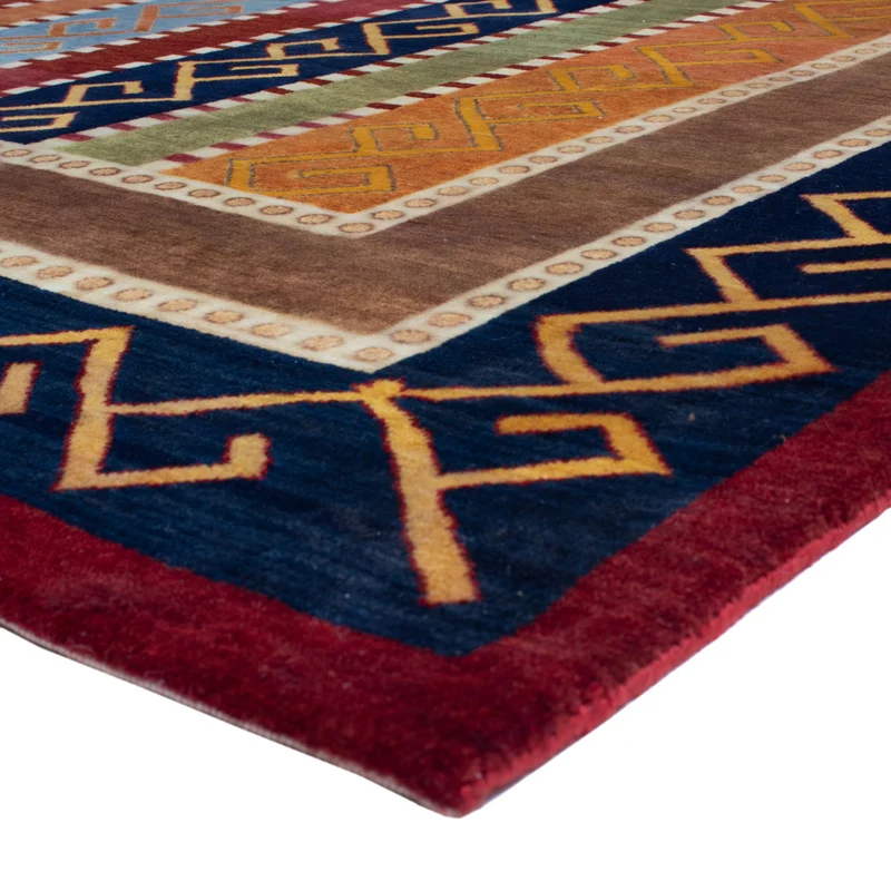 Ziegler Modern Teppich 200x300cm - Orientteppich - mehrfarbig
