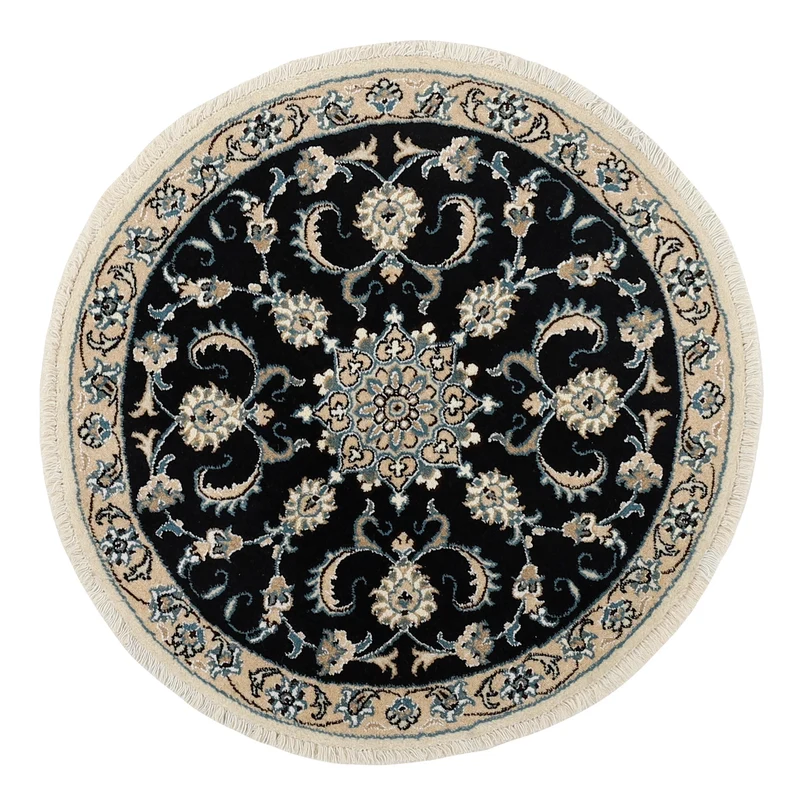 MY-RUG Teppich "Nain Kashmar" Medaillon-Design, Handgeknüpft