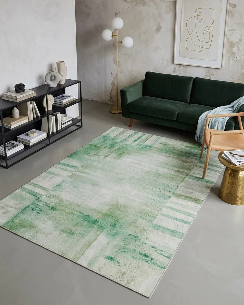 Esprit Flachgewebeteppich Grün Multi "Maui"