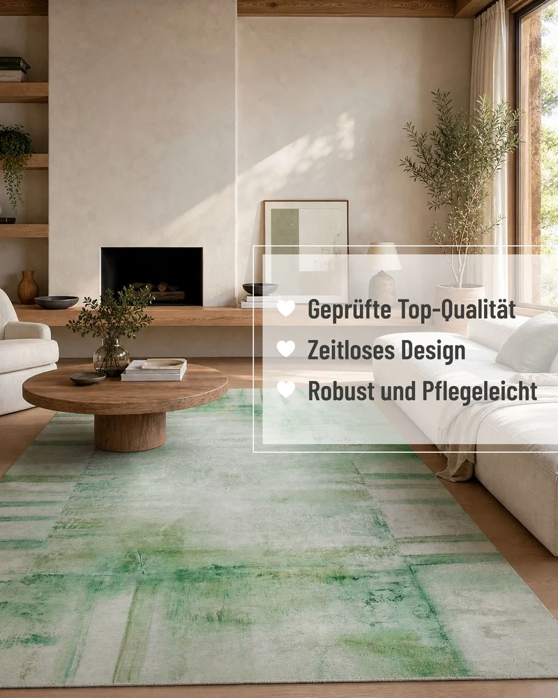 Esprit Flachgewebeteppich Grün Multi "Maui"