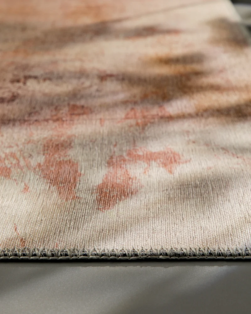 Esprit Flachgewebeteppich Beige Rot "Maui"