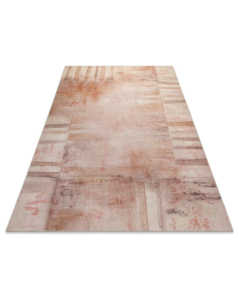 Esprit Flachgewebeteppich Beige Rot "Maui"