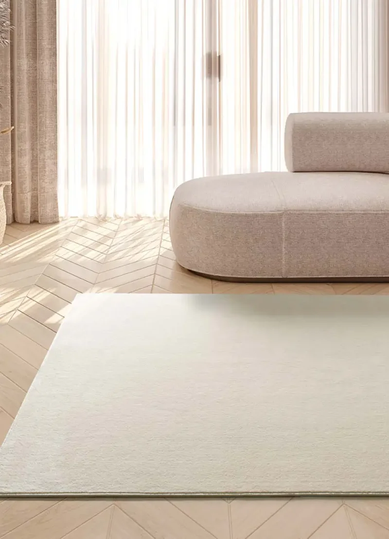Alfombra a medida Illusion Liso Crema