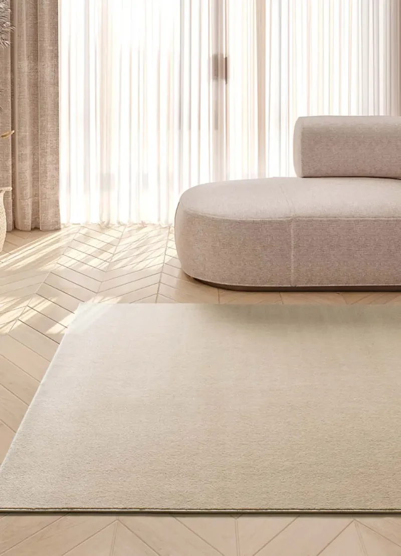 Alfombra a medida Illusion Liso Beige